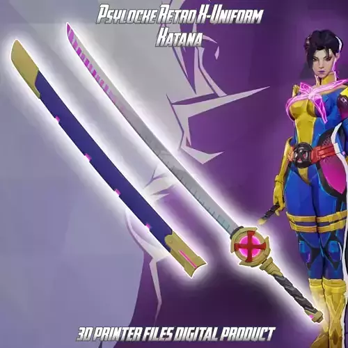 Psylocke Retro X Uniform Cosplay Kanata