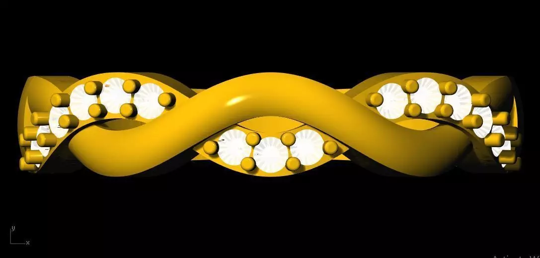 daimond ring 3dm file 3D print model_0