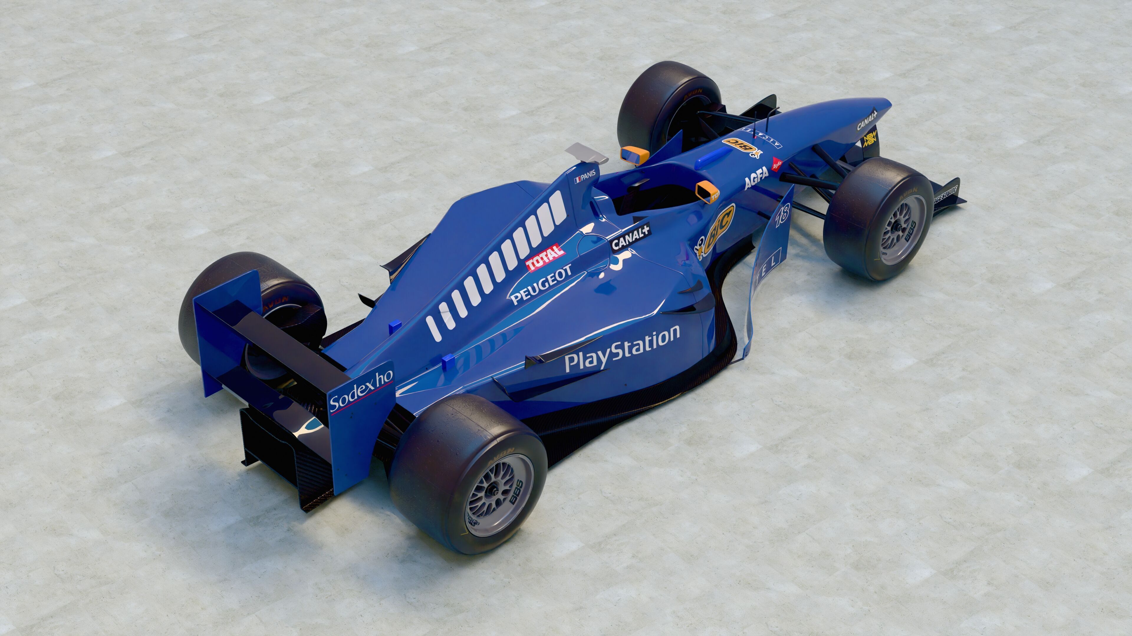 1999 AP02 Formula 1 3D model_8