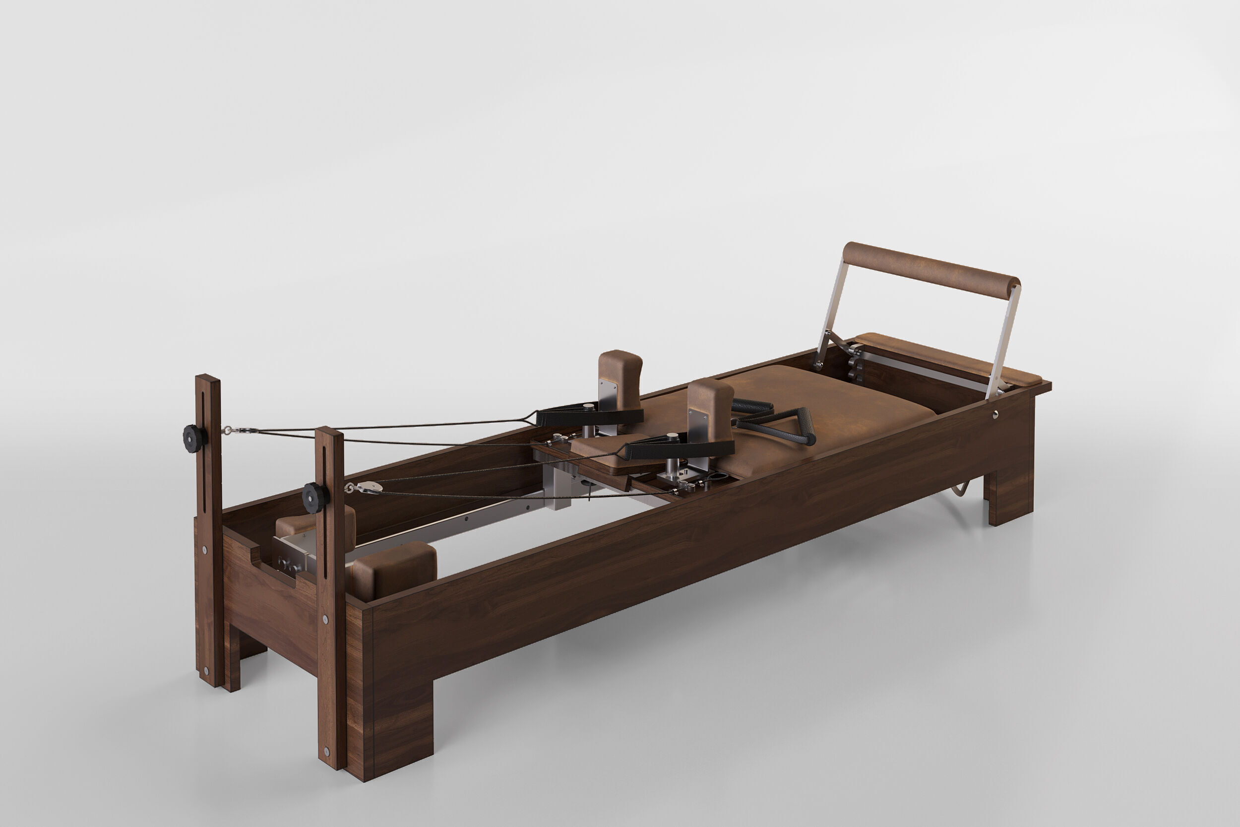 Pilates Reformer Machine - High-End 3D model_3