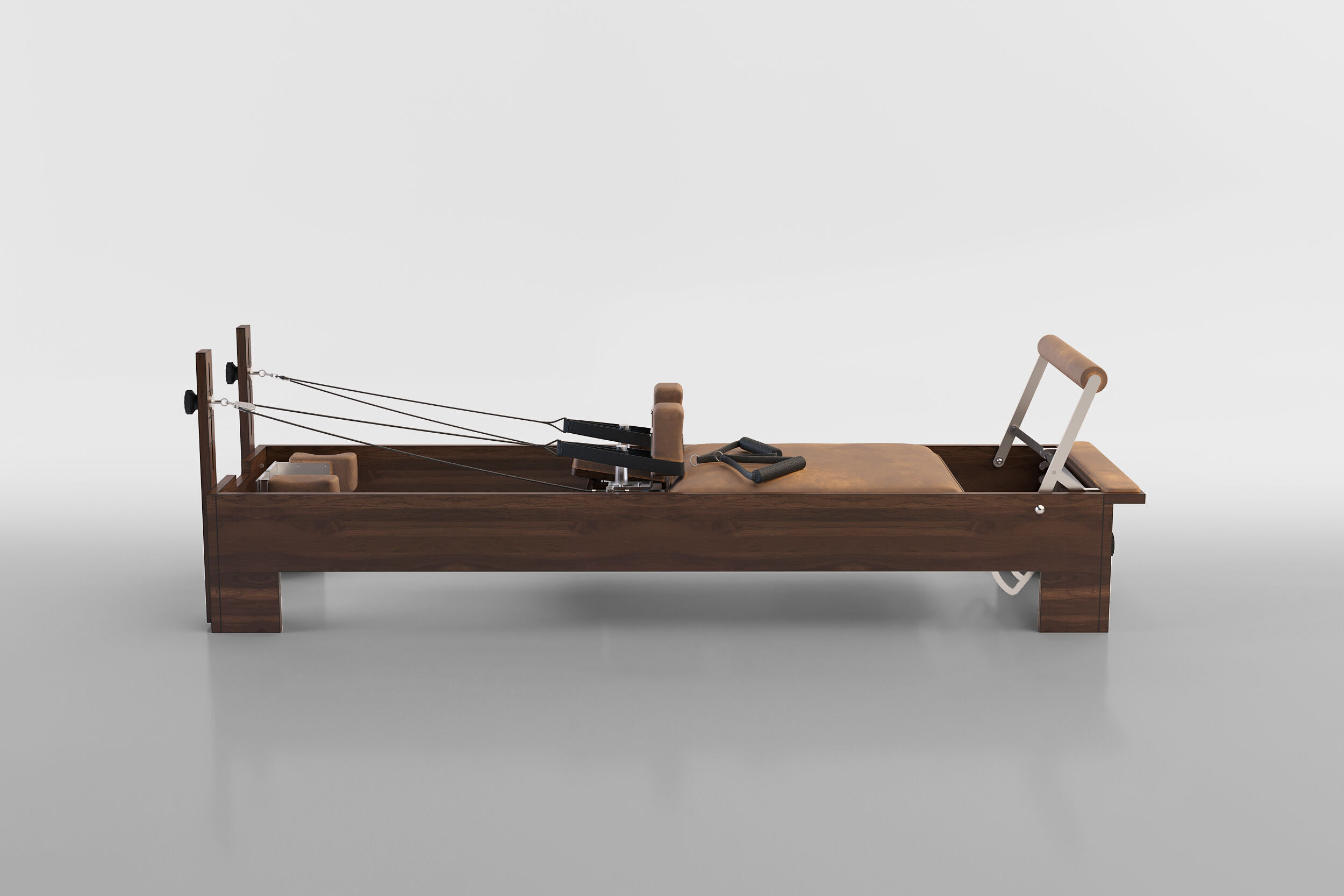Pilates Reformer Machine - High-End 3D model_2