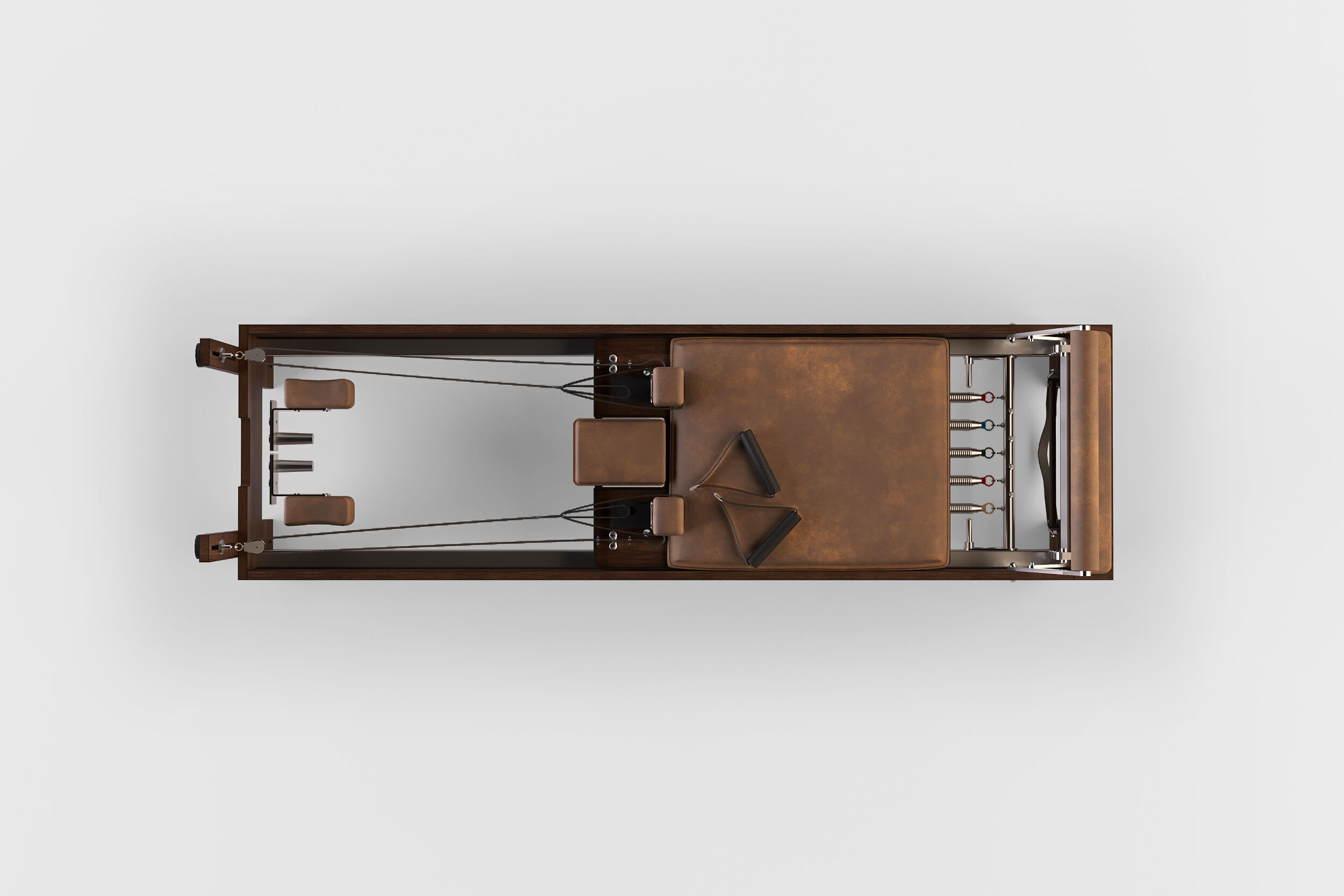 Pilates Reformer Machine - High-End 3D model_4