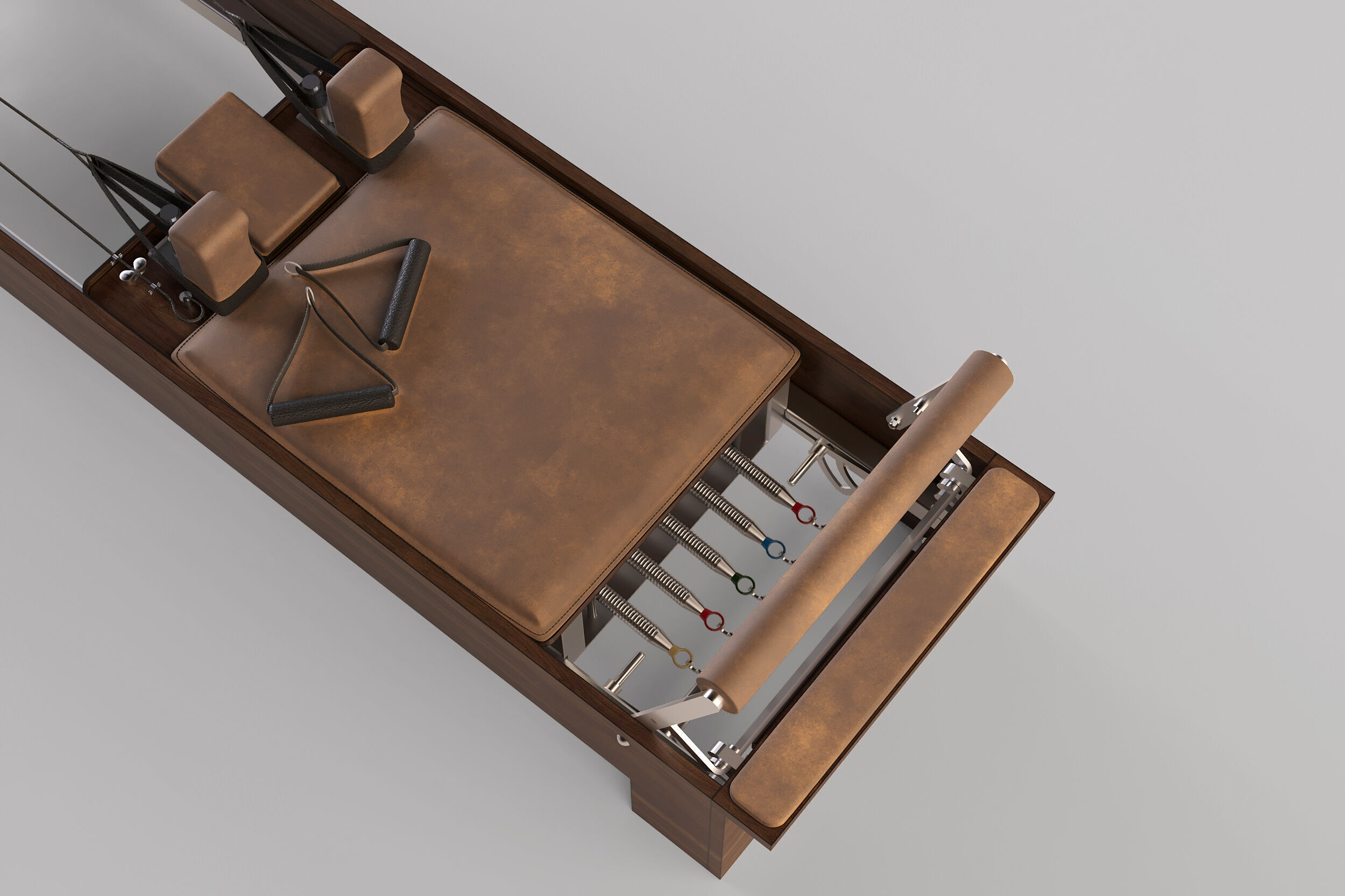 Pilates Reformer Machine - High-End 3D model_5