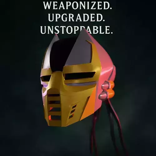 Cyrax helmet Mortal Kombat 3D DIGITAL DOWNLOAD 3D print model