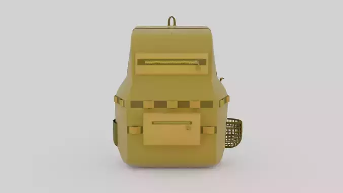 Low poly backpack