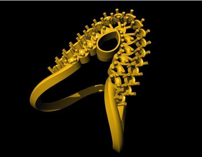 venki ring 3dm file 3D print model_1