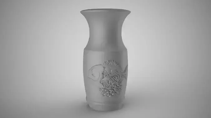 Fish Patterned Vase