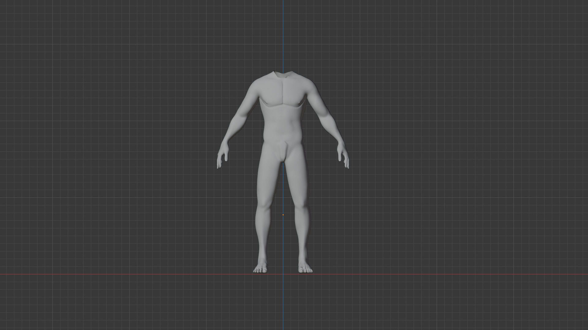 Human Male Model Free 3D model_3