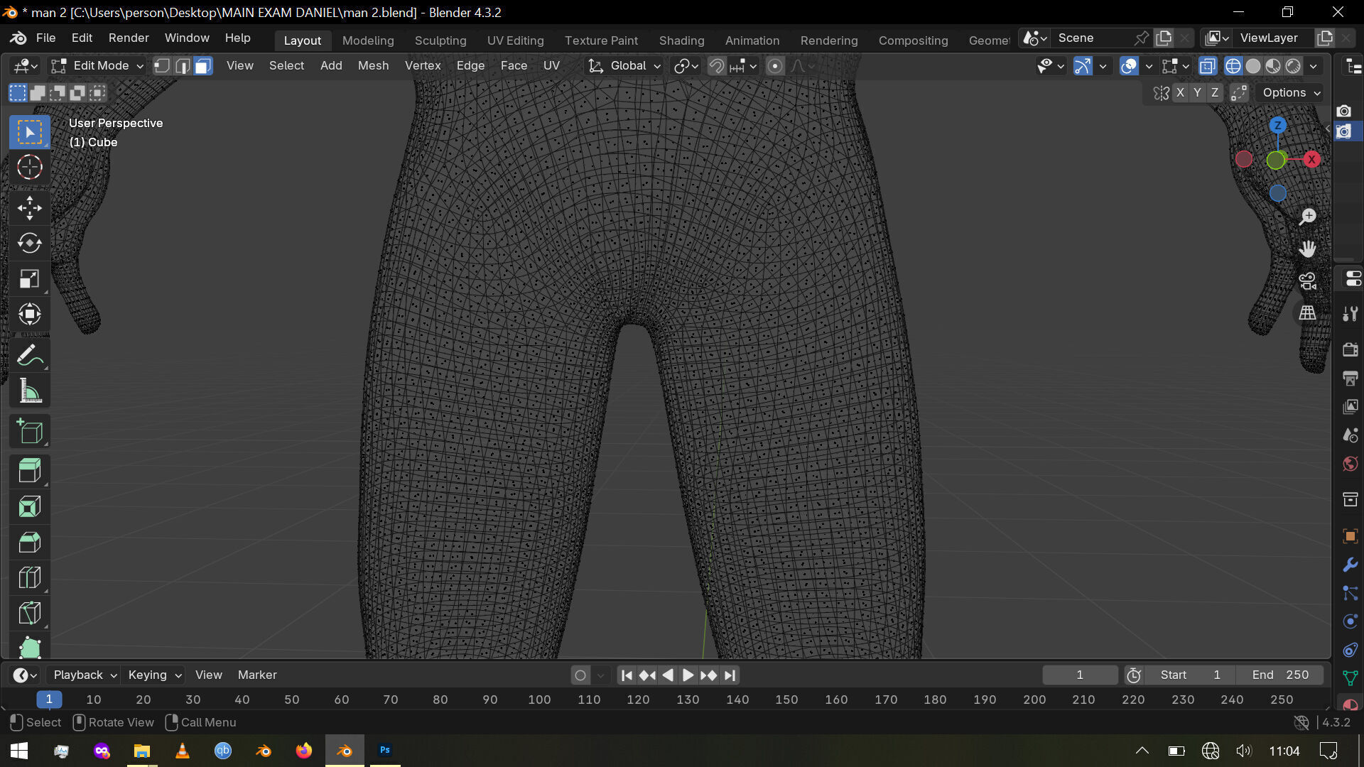 Human Male Model Free 3D model_8