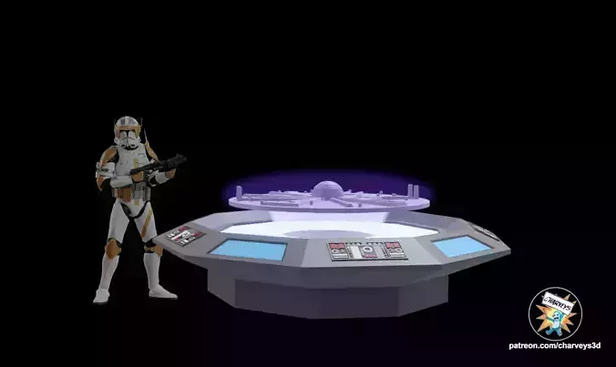 Star Wars Anaxes Holo Table for action figures