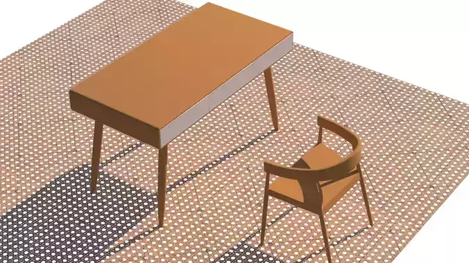 Modern Office Desk - High-Quality CGI Model