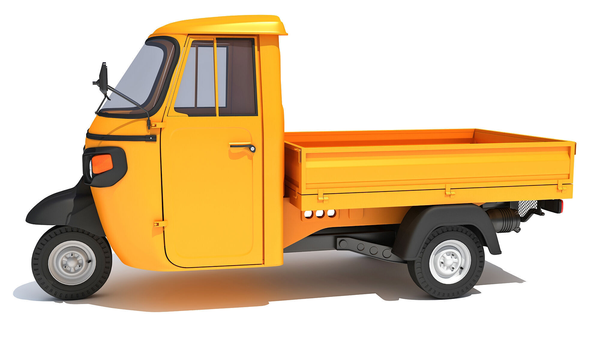 3 Wheeler Mini Tuk Tuk Pick Up 3D model_1