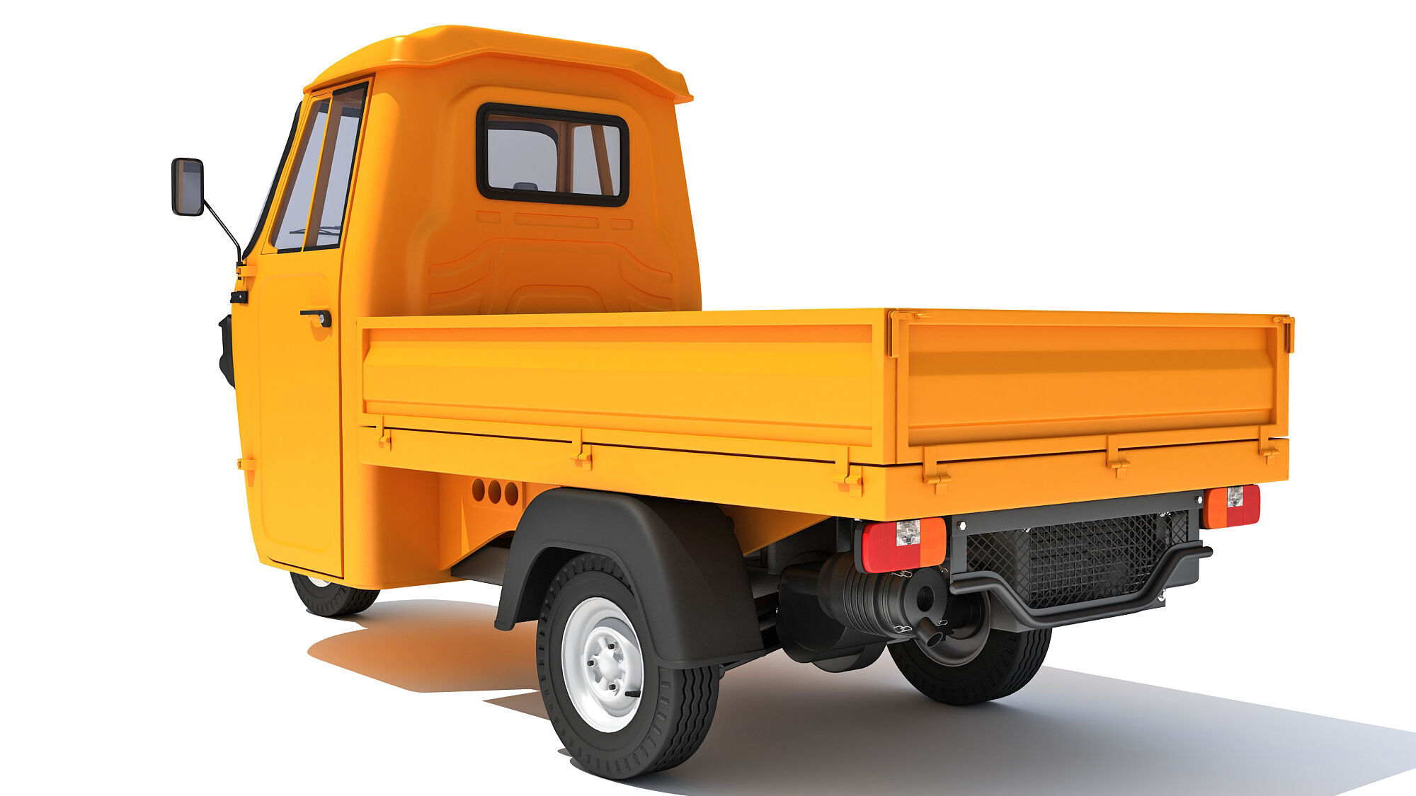 3 Wheeler Mini Tuk Tuk Pick Up 3D model_6