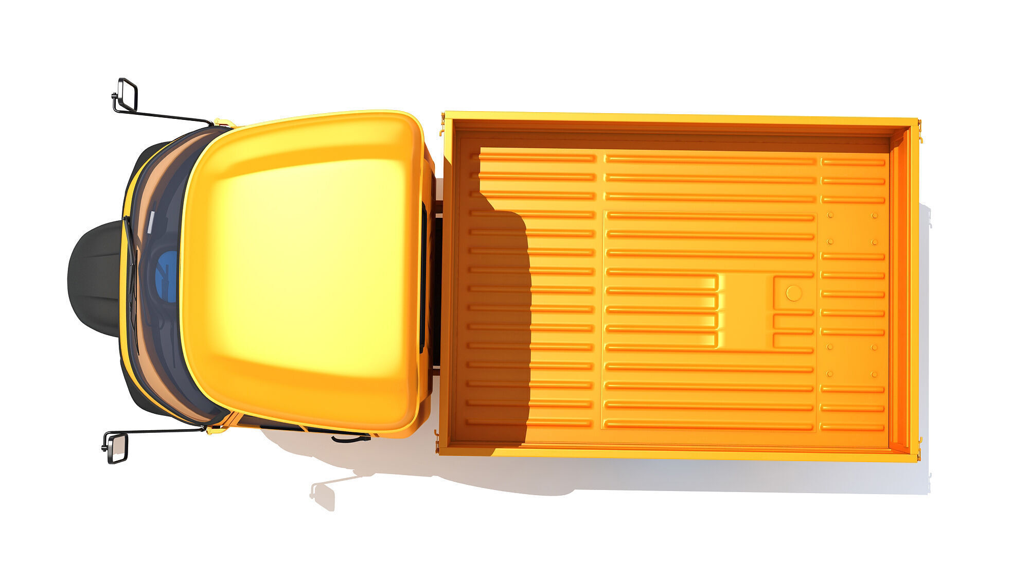 3 Wheeler Mini Tuk Tuk Pick Up 3D model_15