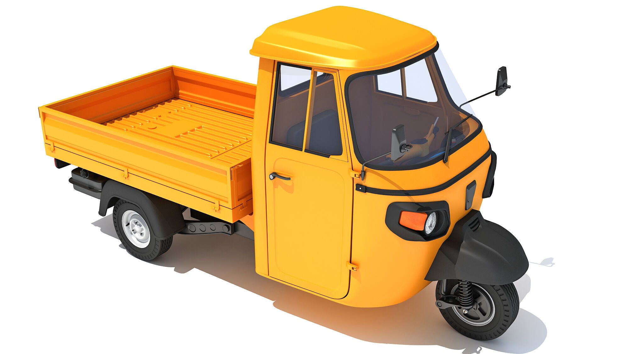 3 Wheeler Mini Tuk Tuk Pick Up 3D model_10