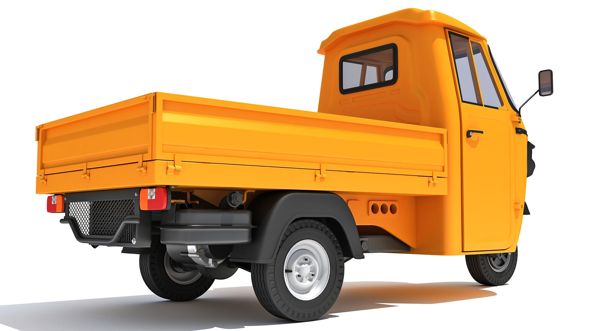 3 Wheeler Mini Tuk Tuk Pick Up 3D model_8
