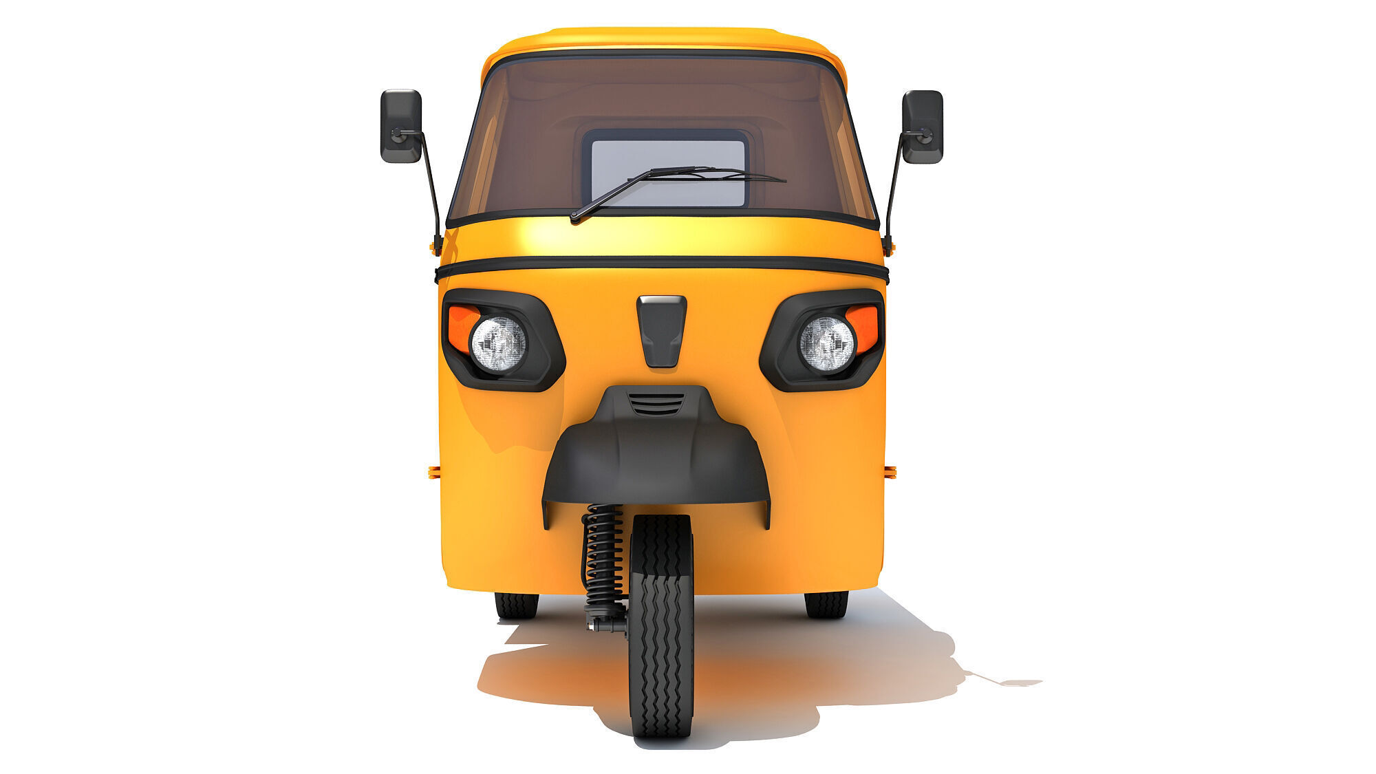 3 Wheeler Mini Tuk Tuk Pick Up 3D model_12