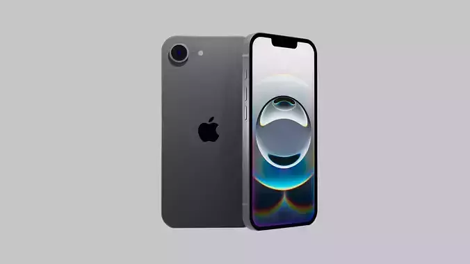 Apple iPhone 16e High-Quality 3D Model of Modern Smartphone