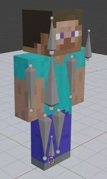 Minecraft Steve Model with Rigging Free low-poly 3D model