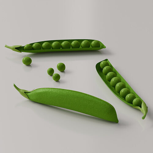 Green Peas 3D Model 3D model 2