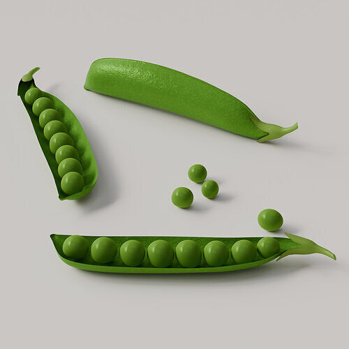 Green Peas 3D Model 3D model 6