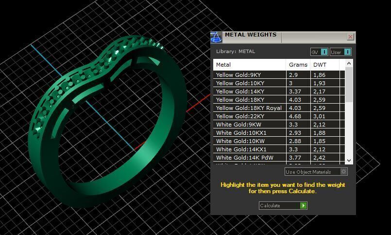 Engagement Ring and Band 3D print model_12