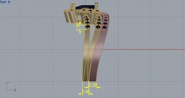 Engagement Ring and Band 3D print model_9