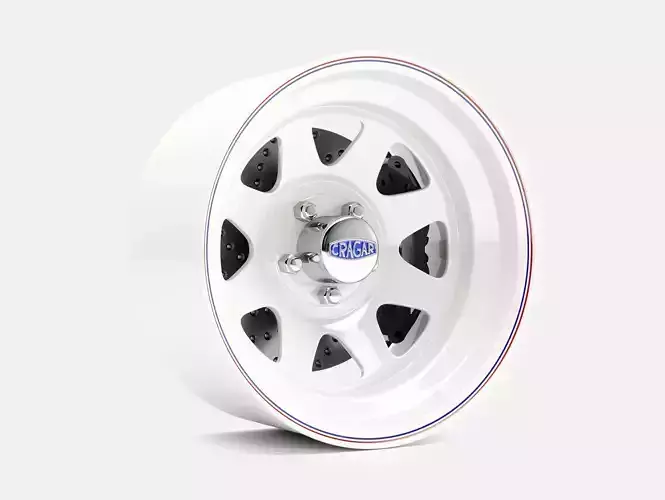 15x8 Cragar Nomad Wheel and Brake 3D print model