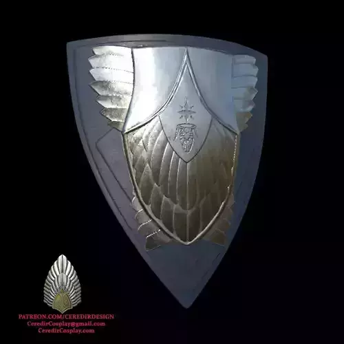 King Elessar Aragorn Pauldron lord of the ring 3D DIGITAL DL