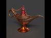 Chinese magic lamp   Low-poly 3D model_1