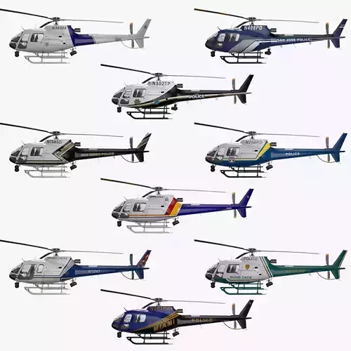 AS350 Police Helicopters Collection Vol 1