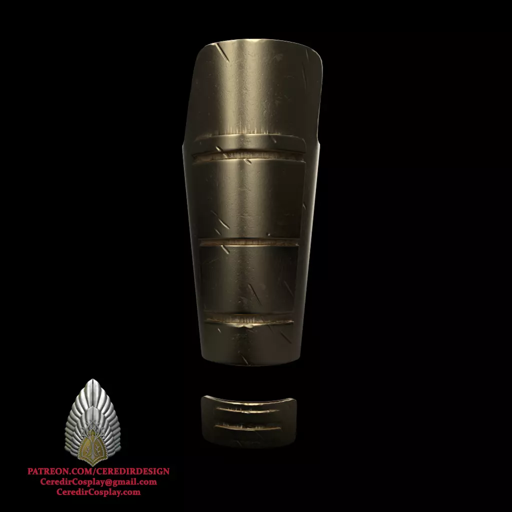 Mandalore the Ultimate forearm star wars 3D digital dl 3D print model