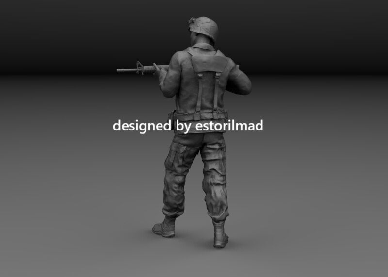 US MARINE DESERT STORM v3 3D print model_1