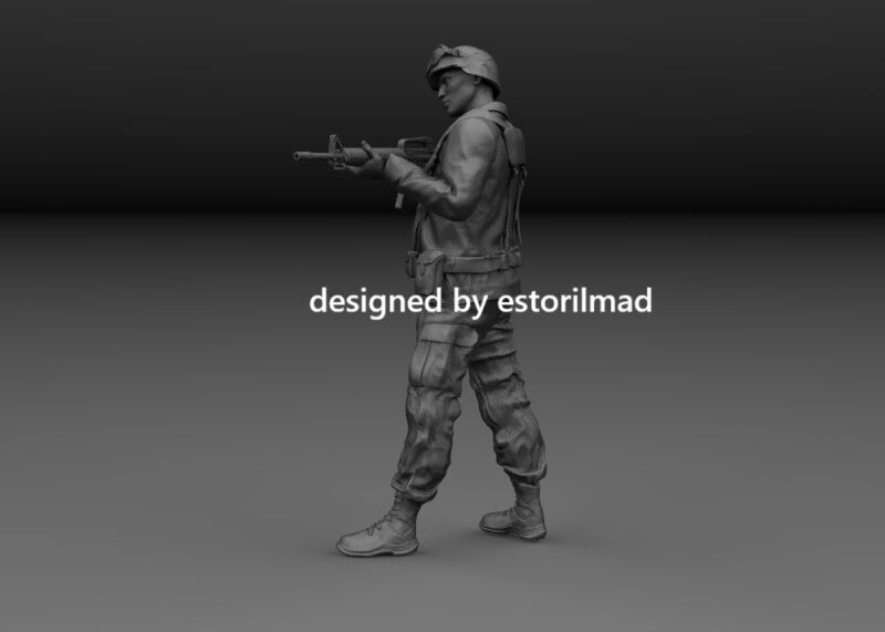 US MARINE DESERT STORM v3 3D print model_2