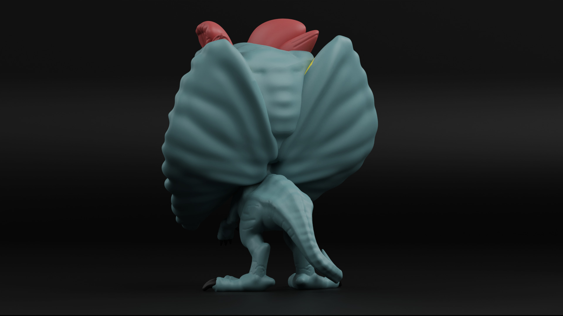Dilophosaurus funko pop from the Jurassic park 3D print model_12