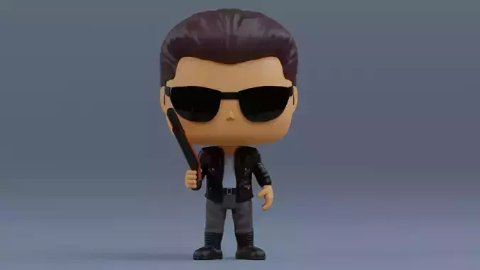 T 800  Terminator funko pop from the  Terminator franchise  3D print model