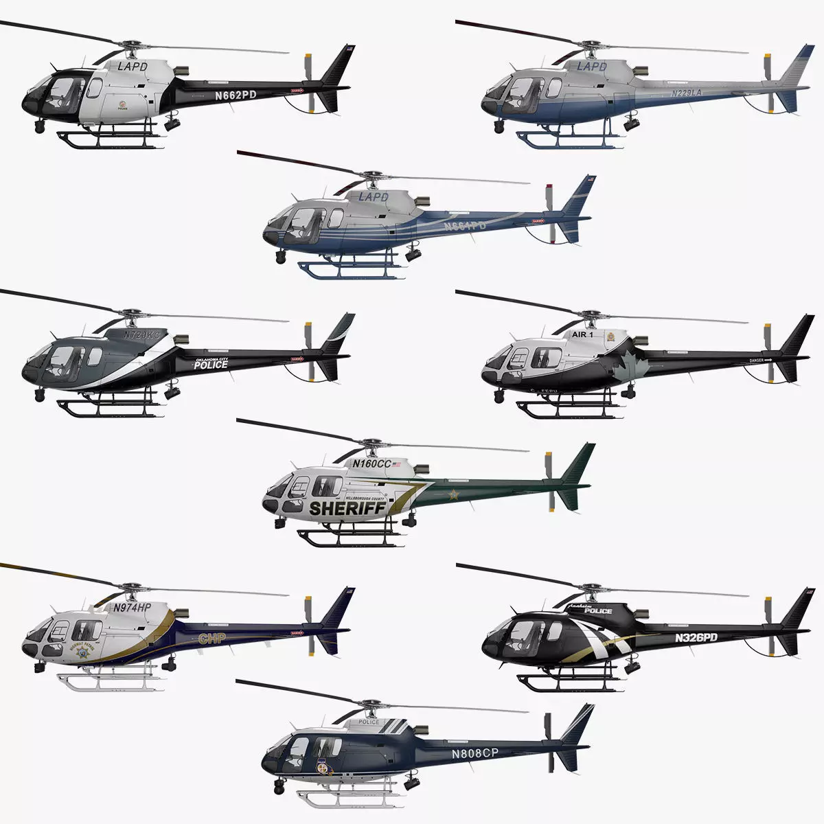 AS350 Police Helicopters Collection Vol 2 _0