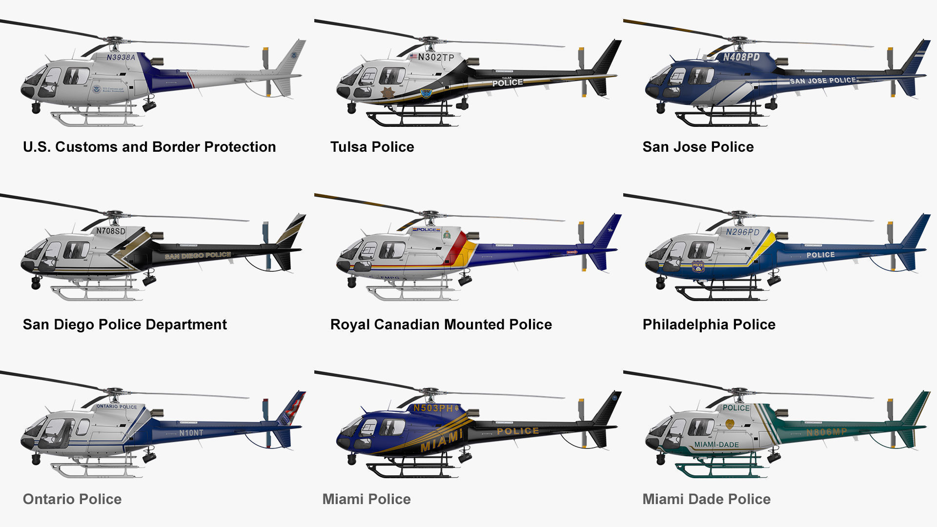 AS350 Police Helicopters Collection Vol 2 _1