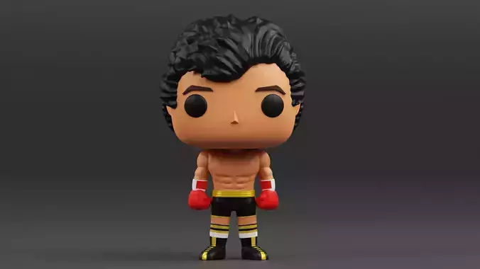 Rocky Balboa funko pop from the Rocky franchise 3D print model