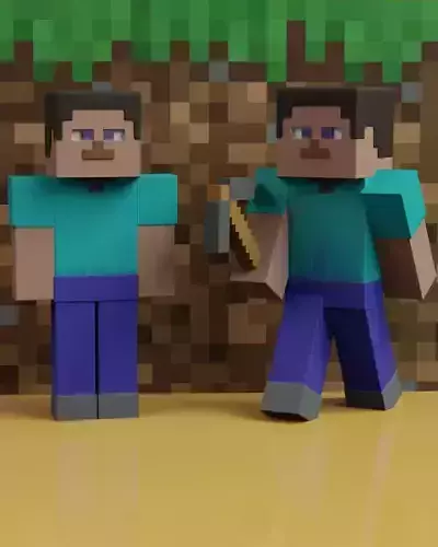 Steve Minecraft 3D print model