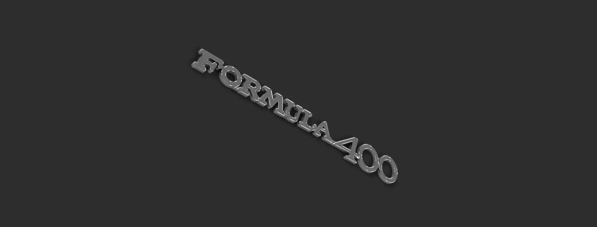 Custom Formula 400 Style Fender Badge 3D Printable 3D print model