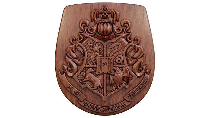 Hogwarts Crest 3D print model