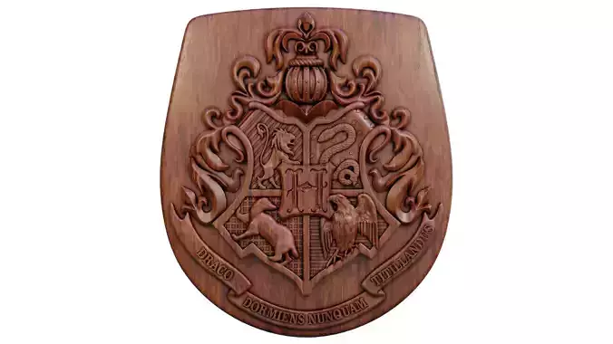 Hogwarts Crest 3D print model