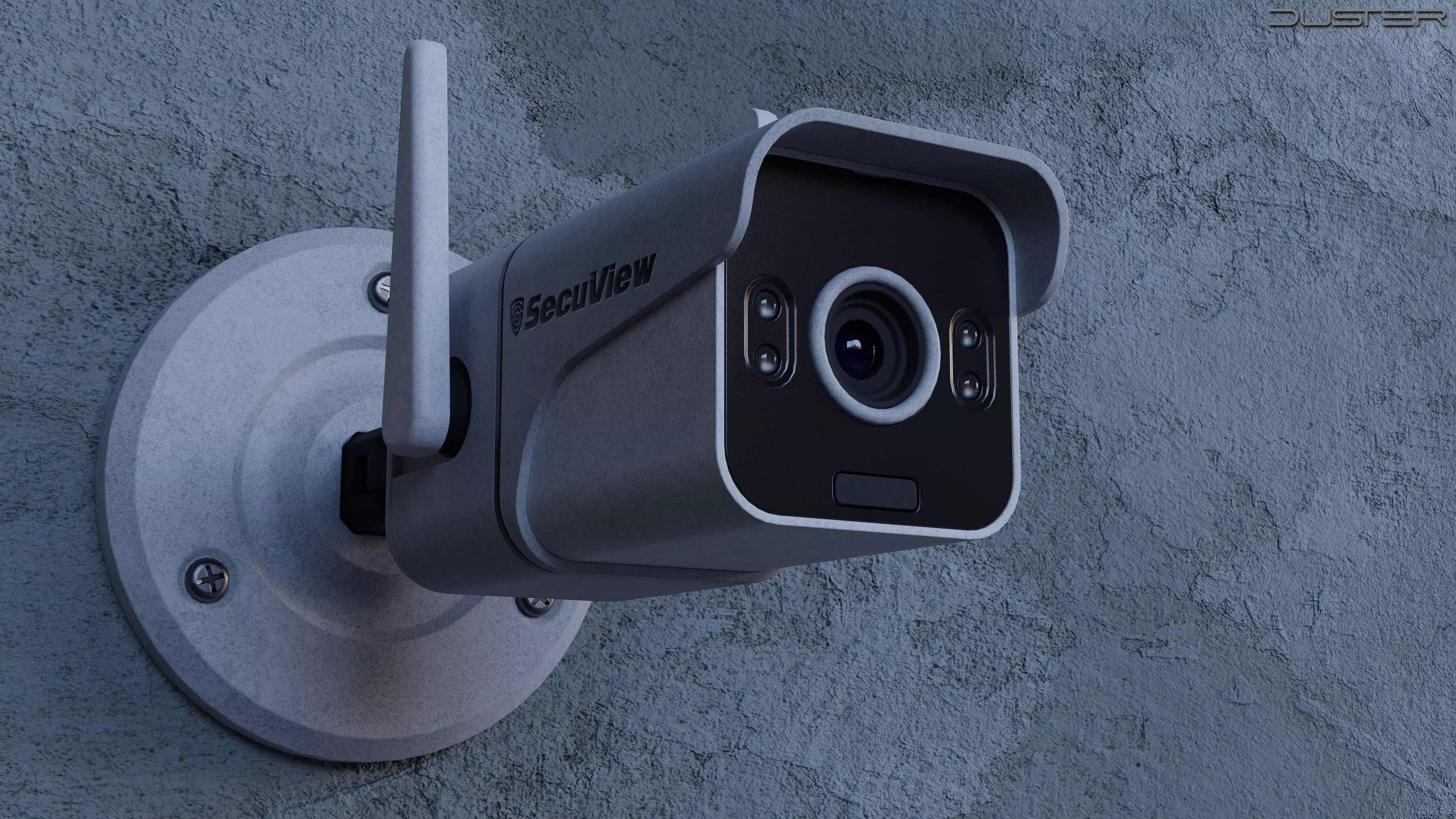 Security Camera Low-poly 3D model