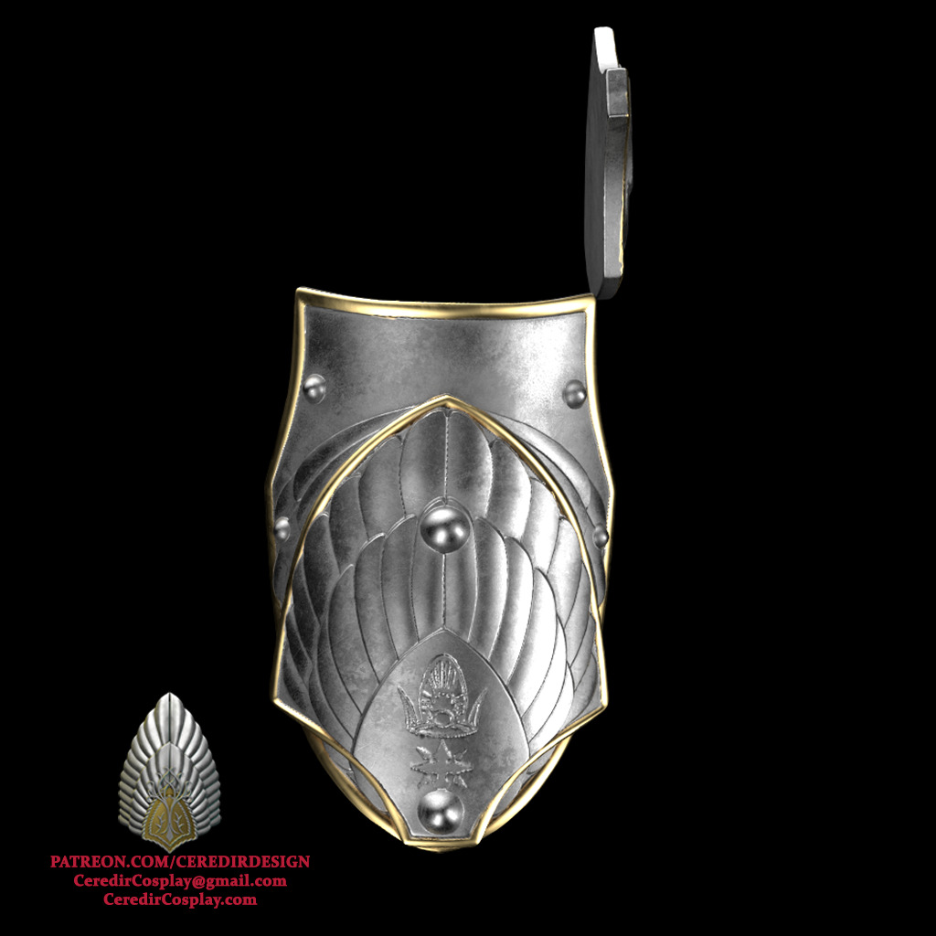 Elessar Aragorn foot armor lord of the rings 3D DIGITAL DL 3D print model_1