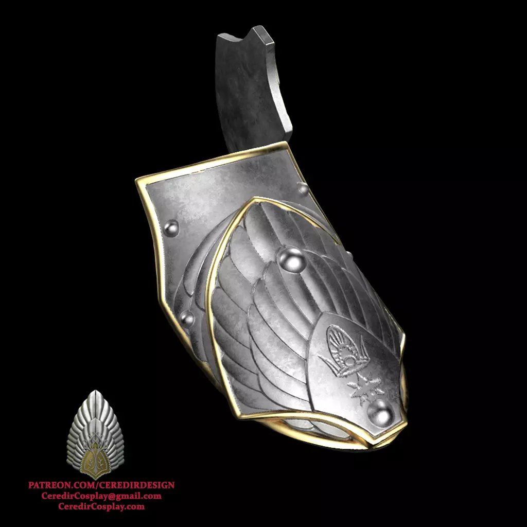 Elessar Aragorn foot armor lord of the rings 3D DIGITAL DL 3D print model_0