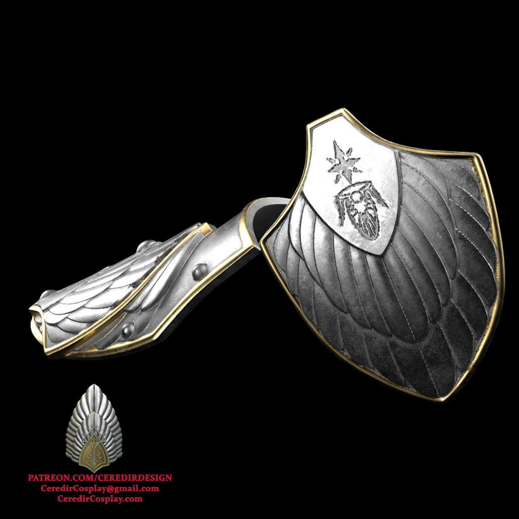 Elessar Aragorn foot armor lord of the rings 3D DIGITAL DL 3D print model_2