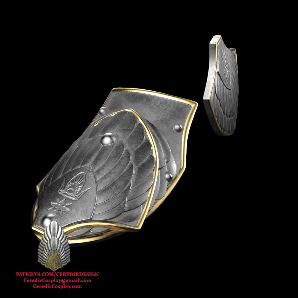 Elessar Aragorn foot armor lord of the rings 3D DIGITAL DL 3D print model_3