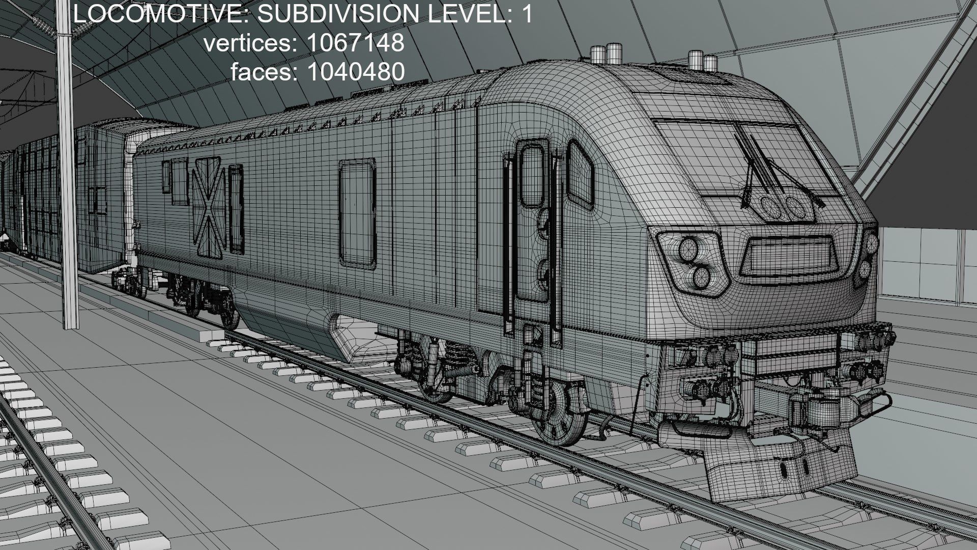 BiLevel train stations bundle III 3D Model Collection_7