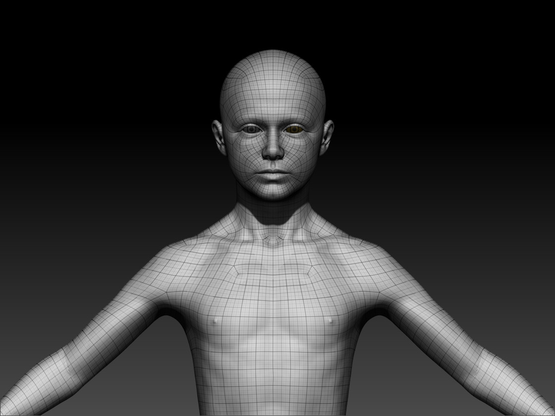 Boy anatomy study 3D print model with Outfit 3D model_12
